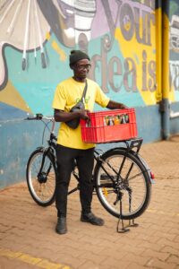 Karaa electric bike used for delivery