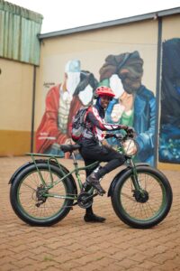 Rider seated on a Karaa electric bike