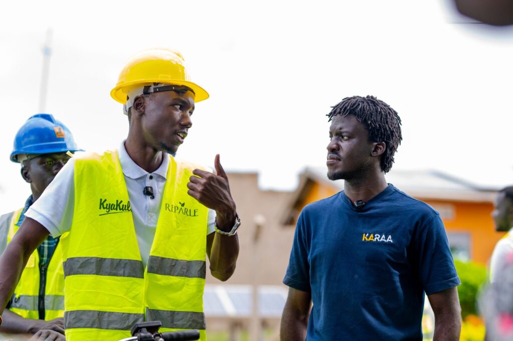 Karaa team member speaking at an event