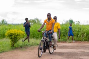 Two Karaa riders on electric bikes